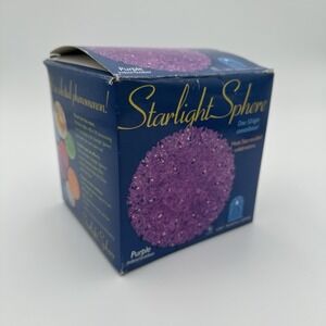 Vintage Starlight Sphere 7.5" Purple 50-Light Ball Christmas Constellation Works